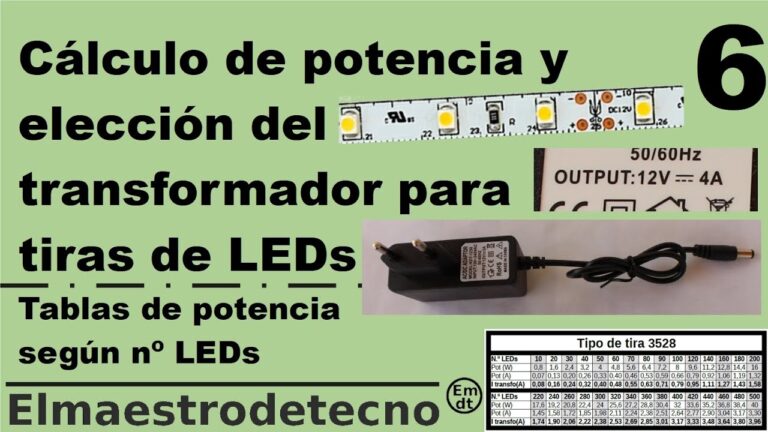 Descubre cómo calcular la fuente de alimentación ideal para tus tiras LED