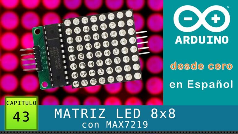 Descubre el increíble programa para matriz de LEDs 8x8 con Arduino