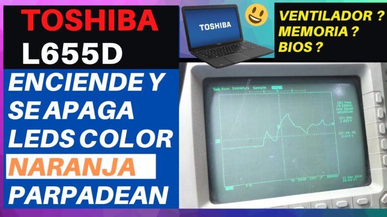Toshiba: Soluciona el parpadeo del LED de encendido en segundos